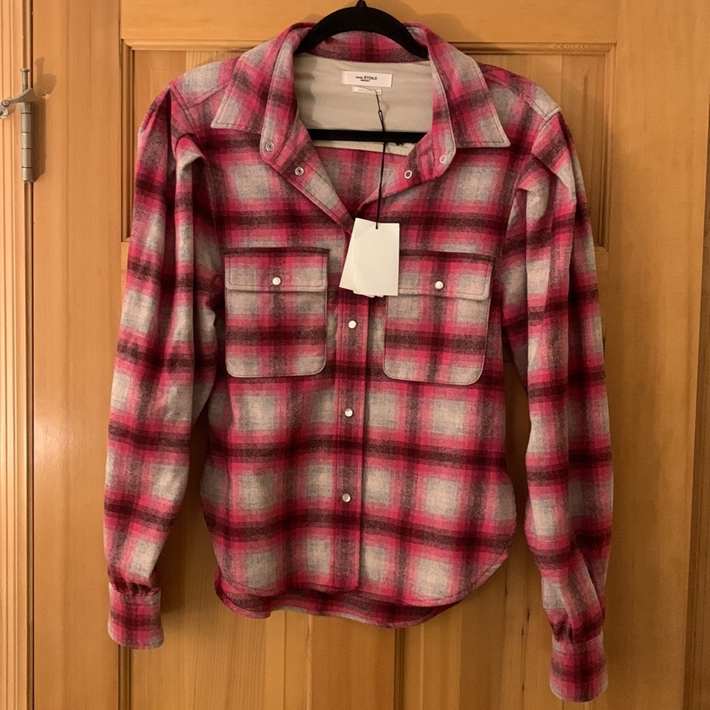 NWT! Isabel Marant‎ Etoile Reosi Shirt in Pink - Picture 9 of 11